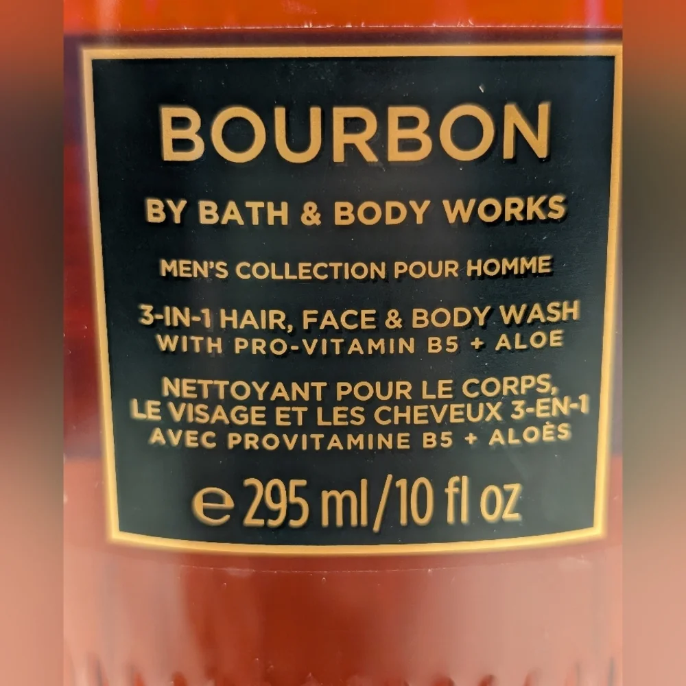 💚Bath & Body Works Bourbon 3-in-1 Wash - New - 10 oz